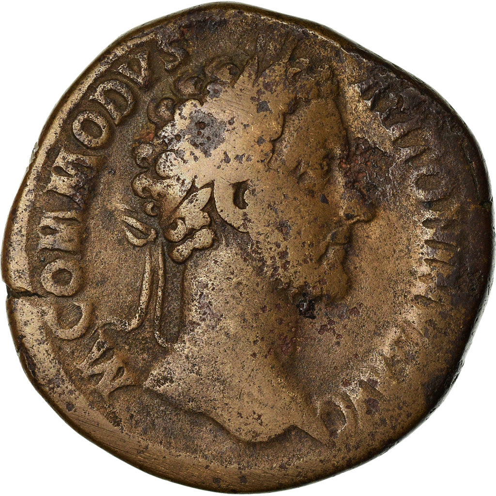 Coin, Commodus, Sestertius, AD 181, Roma, VF(30-35), Copper, RIC:311