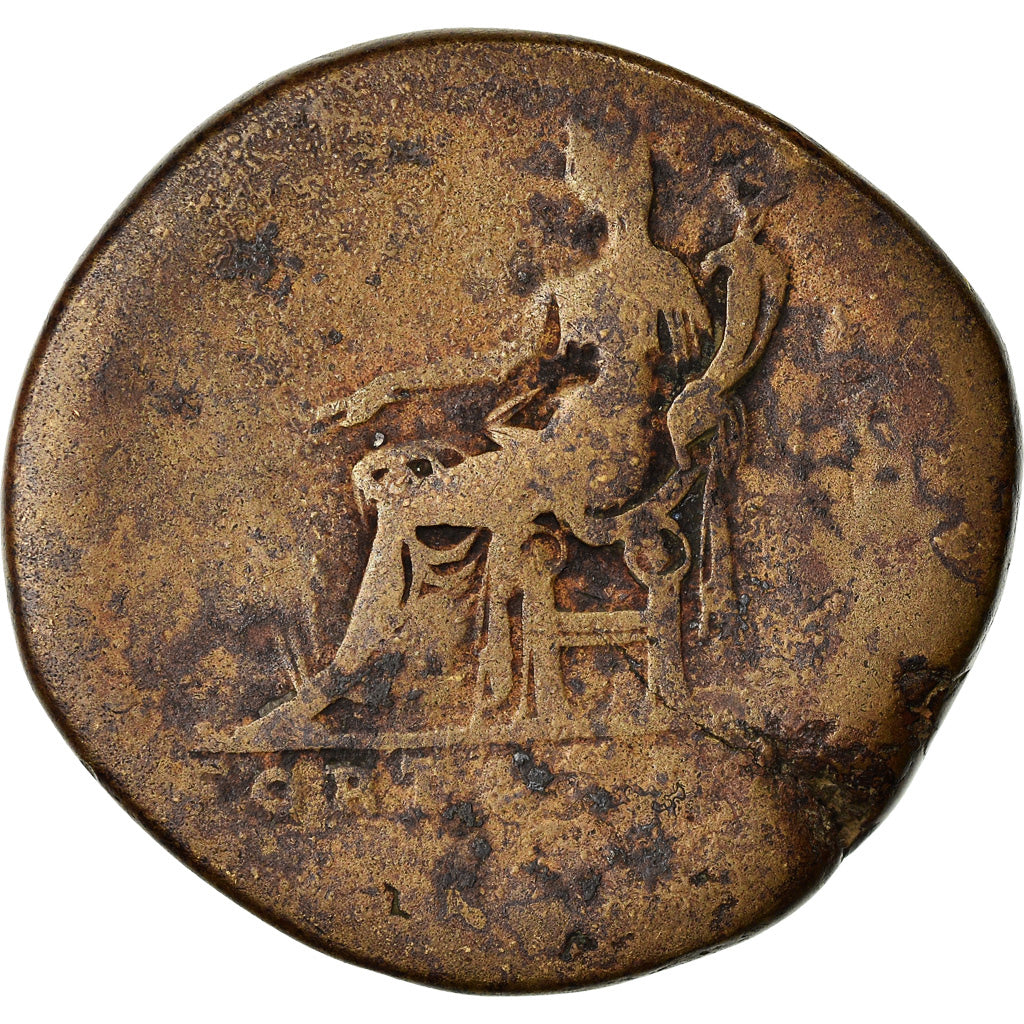 Coin, Hadrian, Sestertius, 118, Rome, F(12-15), Bronze, RIC:551