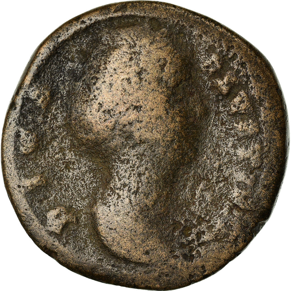 Munten, Faustina I, Sestertius, Rome, ZG, Bronze