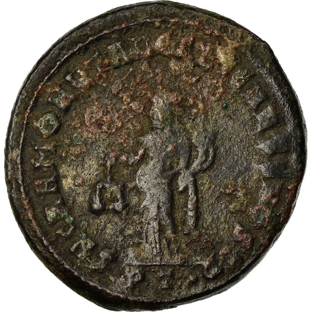 Munten, Diocletianus, Follis, 300-303, Ticinum, FR+, Bronze, RIC:45a