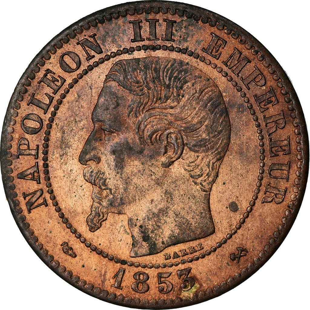 Moneta, Francja, Napoleon III, Napoléon III, 2 Centimes, 1853, Rouen
