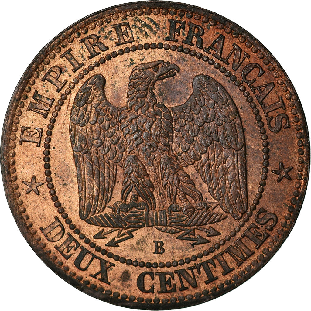 Moneta, Francja, Napoleon III, Napoléon III, 2 Centimes, 1853, Rouen