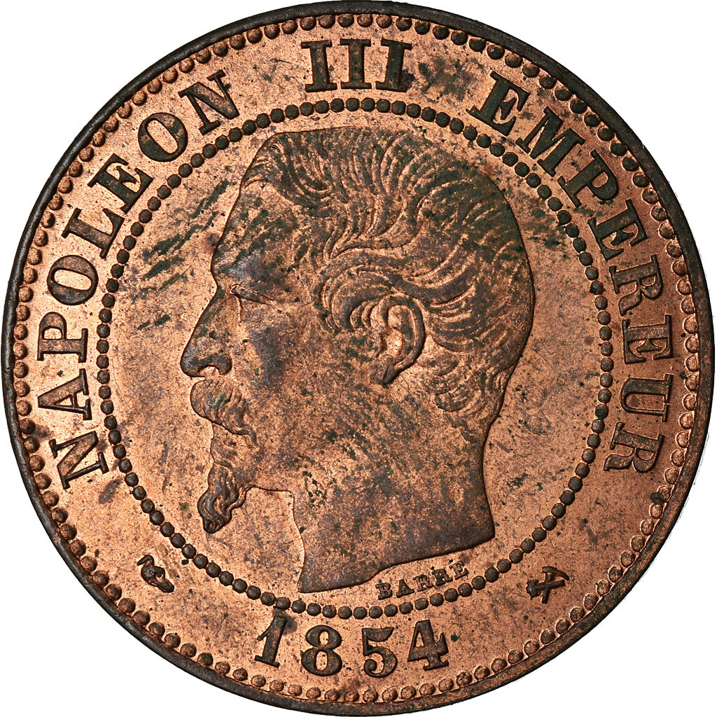 Moneda, Francia, Napoleon III, Napoléon III, 2 Centimes, 1854, Rouen, EBC
