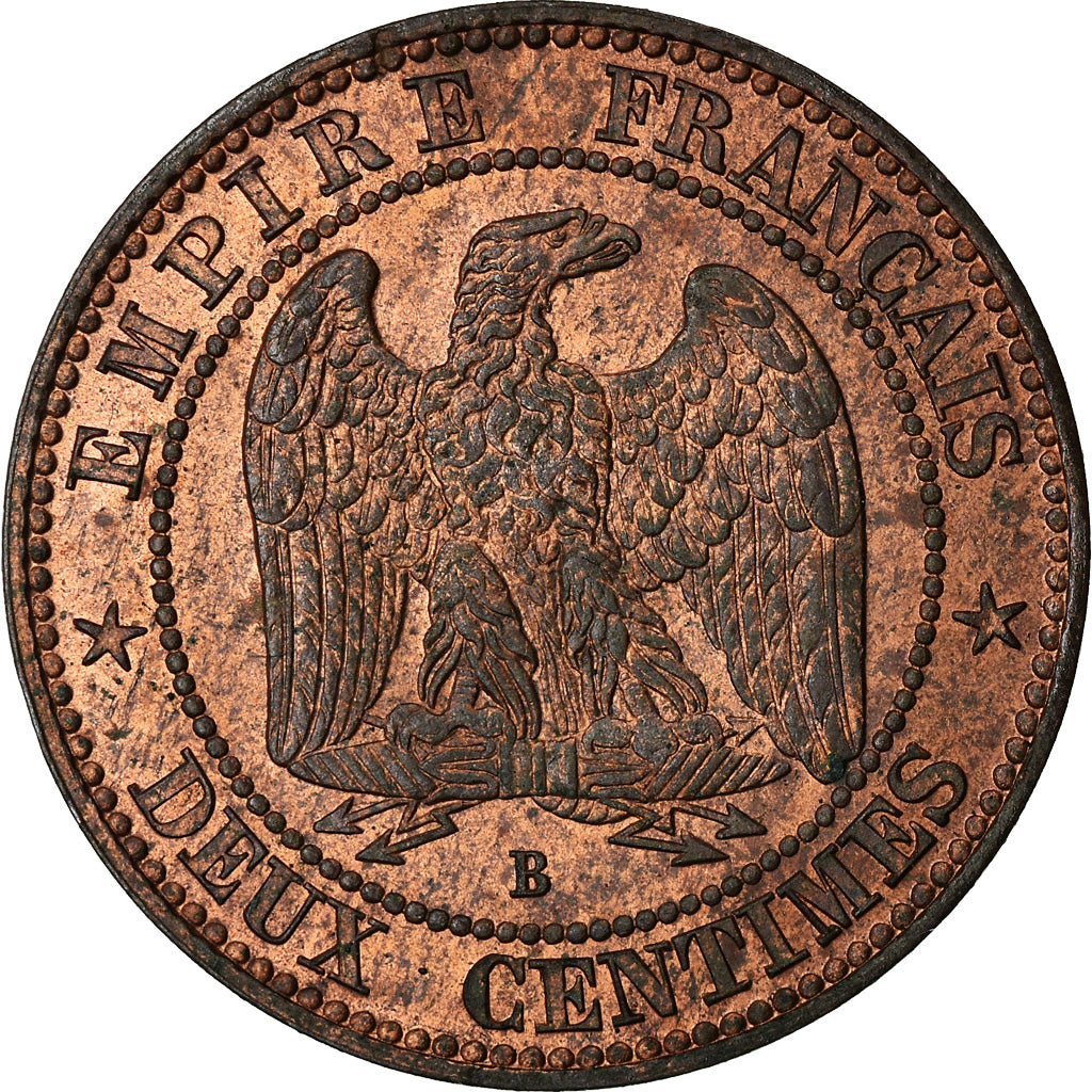 Moneda, Francia, Napoleon III, Napoléon III, 2 Centimes, 1854, Rouen, EBC