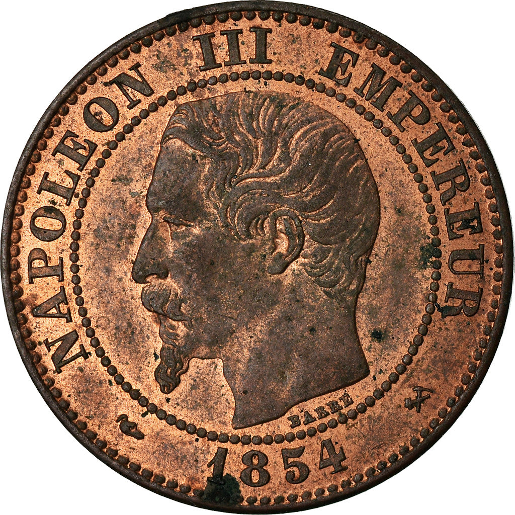 Munten, Frankrijk, Napoleon III, Napoléon III, 2 Centimes, 1854, Rouen, PR