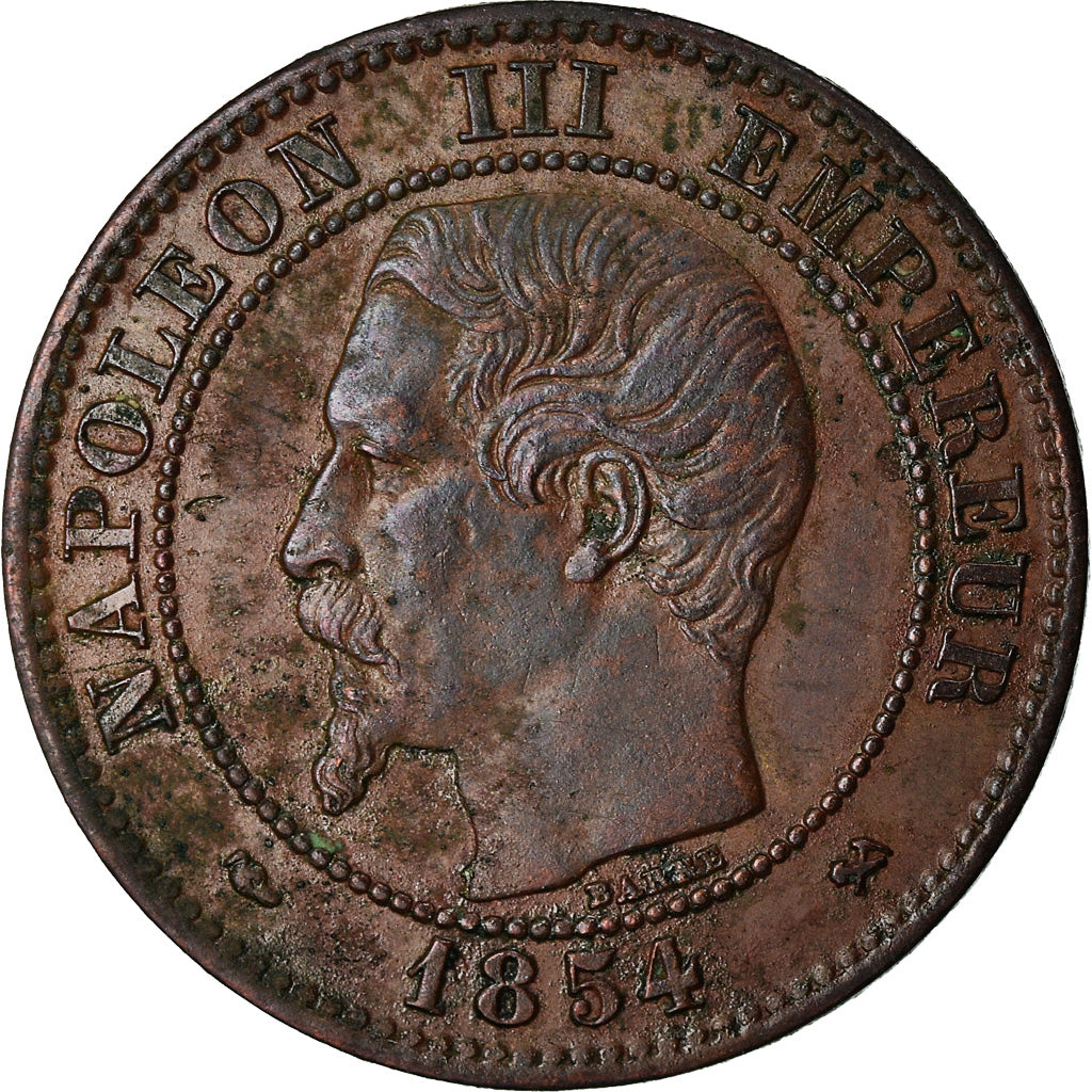 Munten, Frankrijk, Napoleon III, Napoléon III, 2 Centimes, 1854, Rouen, ZF+