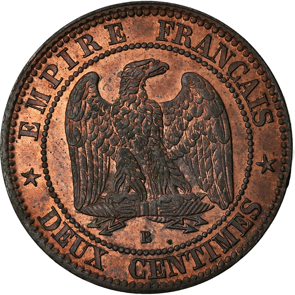 Moneta, Francja, Napoleon III, Napoléon III, 2 Centimes, 1856, Rouen