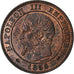 Moneda, Francia, Napoleon III, Napoléon III, 2 Centimes, 1856, Rouen, SC