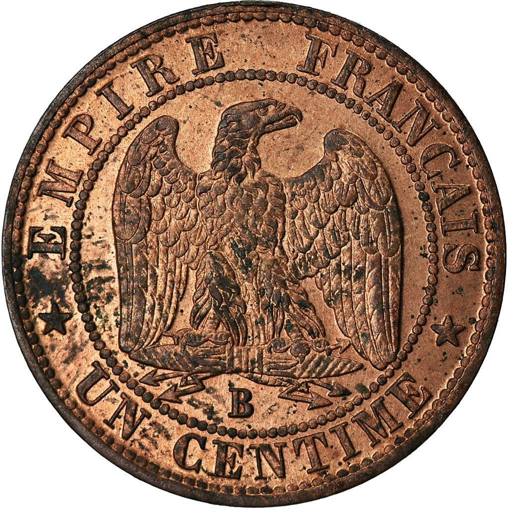 Moneda, Francia, Napoleon III, Napoléon III, Centime, 1855, Rouen, EBC+