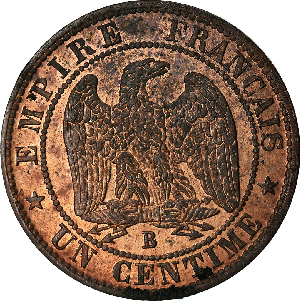 Moneda, Francia, Napoleon III, Napoléon III, Centime, 1855, Rouen, EBC, Bronce