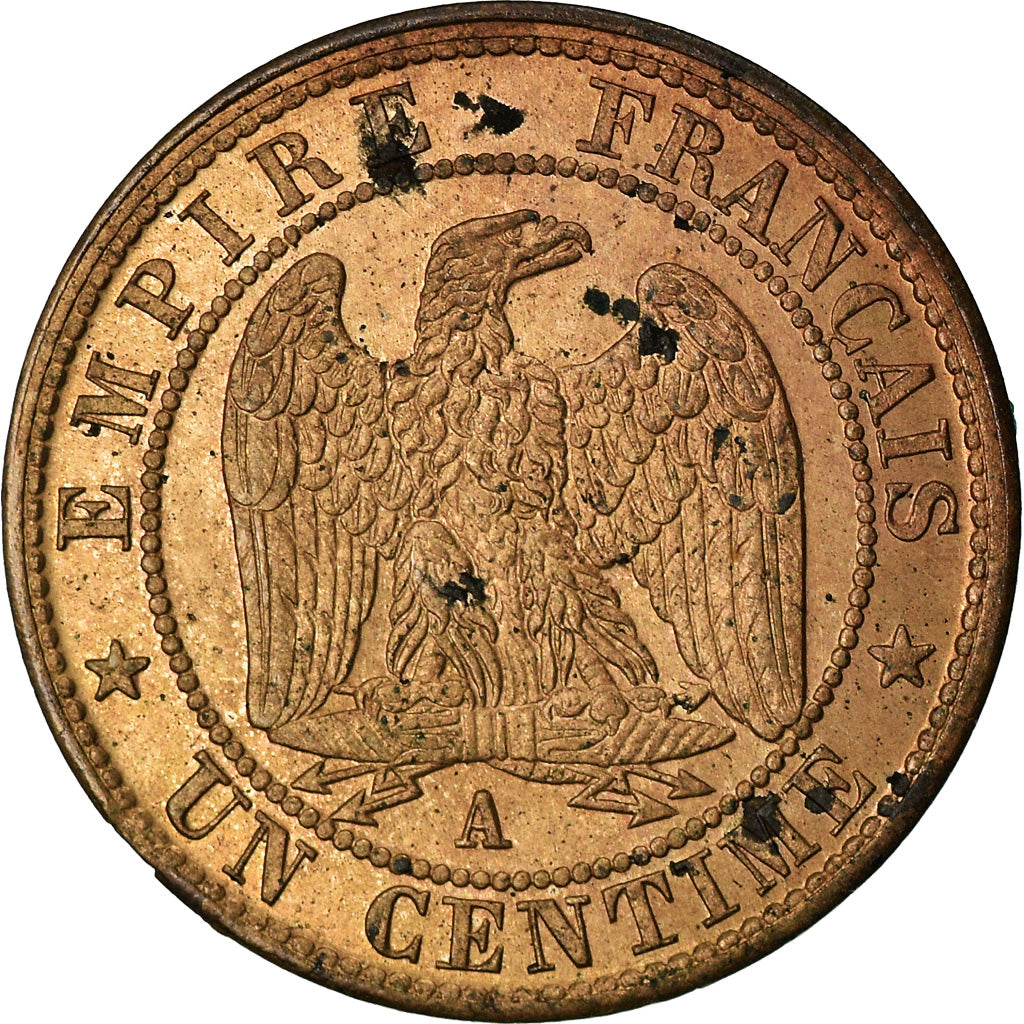 Moneda, Francia, Napoleon III, Napoléon III, Centime, 1855, Paris, SC, Bronce