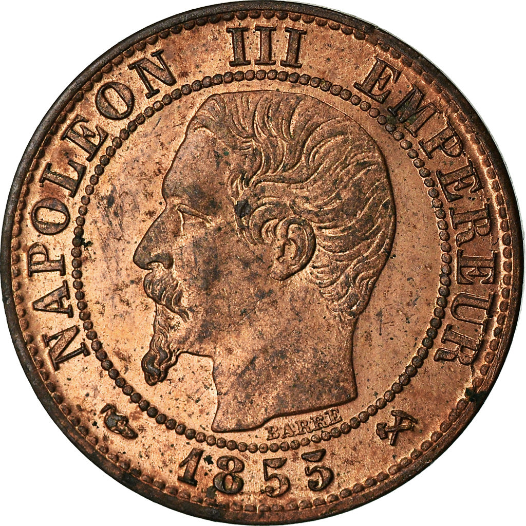 Moneda, Francia, Napoleon III, Napoléon III, Centime, 1855, Rouen, EBC+