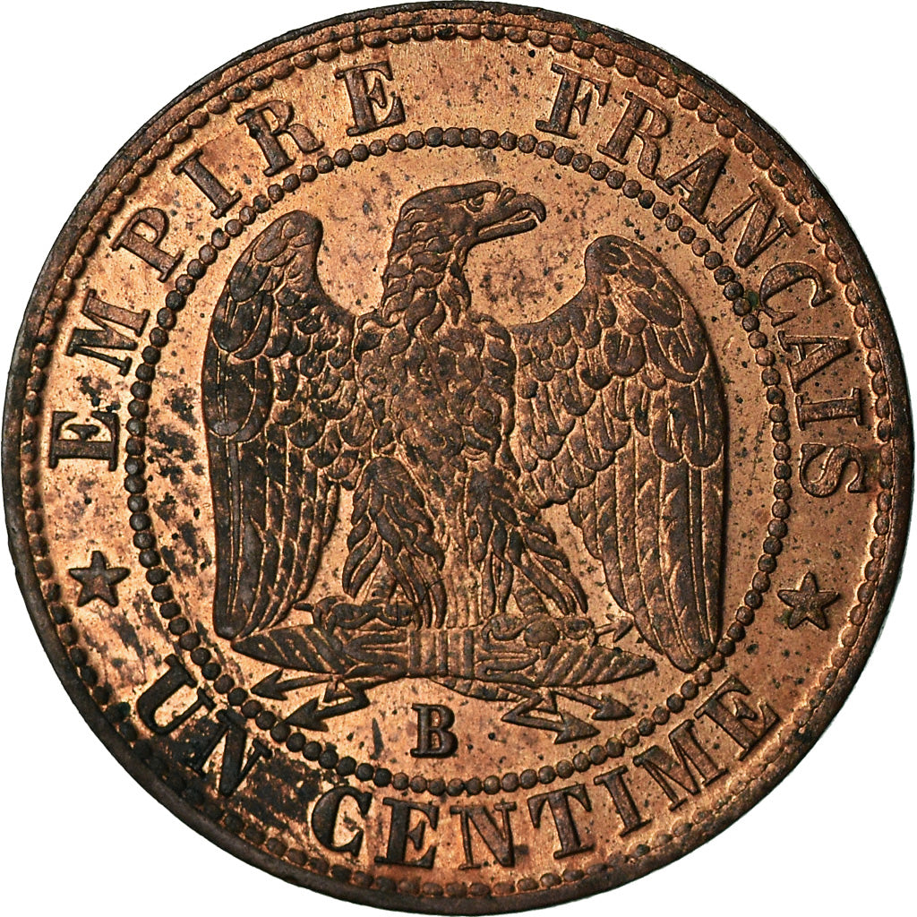 Moneda, Francia, Napoleon III, Napoléon III, Centime, 1855, Rouen, EBC+