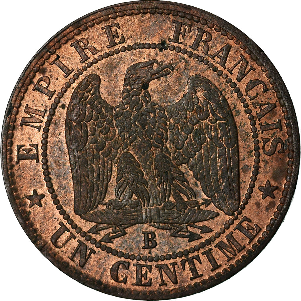 Moneda, Francia, Napoleon III, Napoléon III, Centime, 1853, Rouen, EBC, Bronce