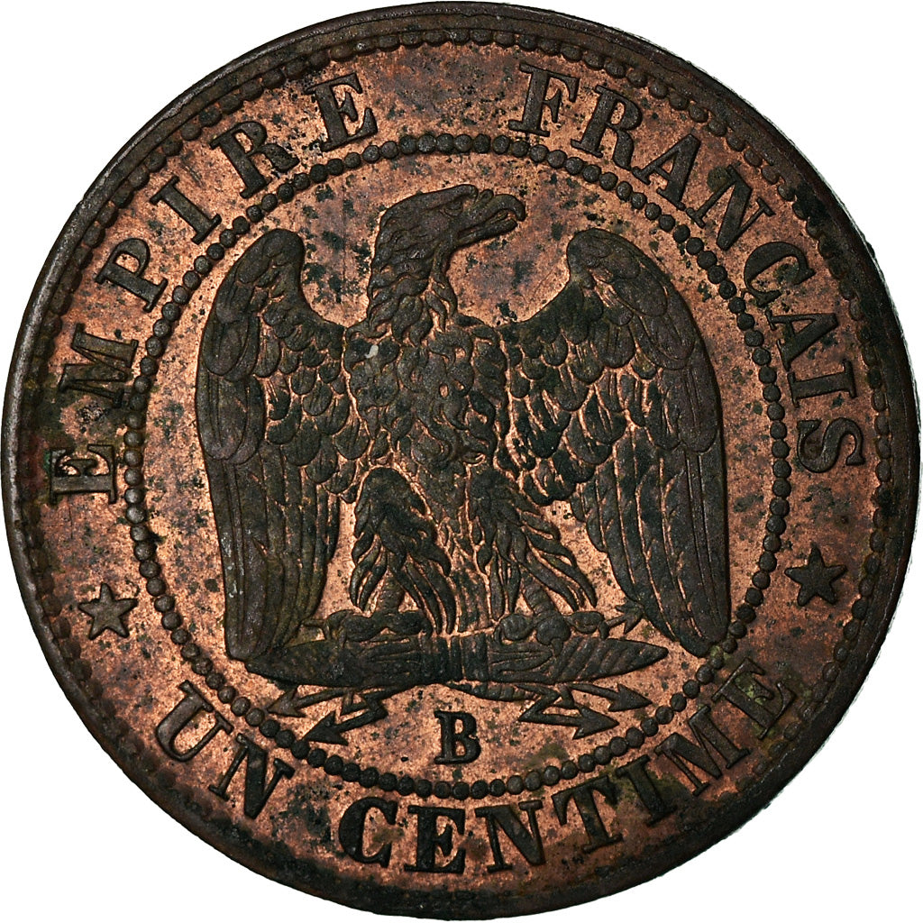 Coin, France, Napoleon III, Napoléon III, Centime, 1857, Rouen, AU(55-58)