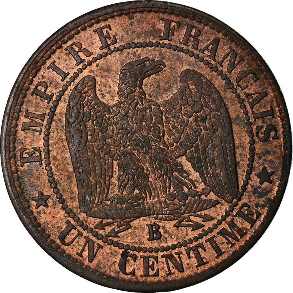 Moneda, Francia, Napoleon III, Napoléon III, Centime, 1853, Rouen, EBC, Bronce