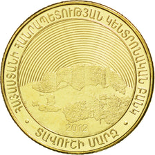 Moneta, Armenia, 50 Dram, 2012, MS(63), Mosiądz platerowany stalą, KM:220