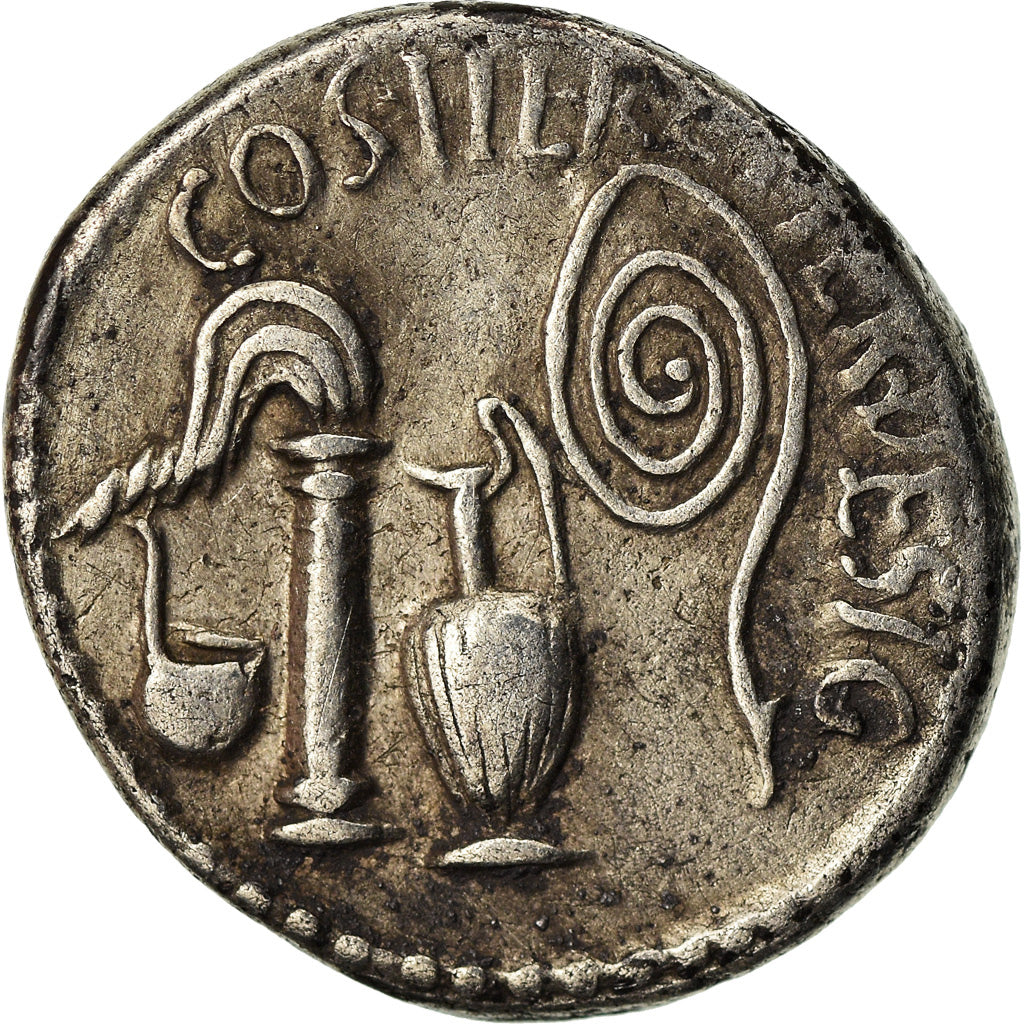 Moneda, Octavian, Denarius, 37 BC, Uncertain Mint, MBC+, Plata, Crawford:538/1