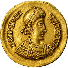 Moeda, Honorius, Solidus, Ravenna, AU(50-53), Dourado, RIC:1287