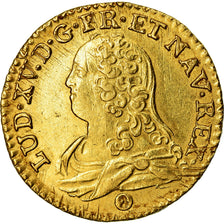 Moneda, Francia, Louis XV, Louis d'or aux lunettes, Louis d'Or, 1731, Tours