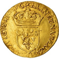 Moneta, Francia, Louis XIII, Ecu d'or au soleil, Ecu d'or, 1615, Troyes, BB