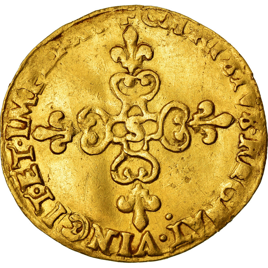 Moneta, Francia, Louis XIII, Ecu d'or au soleil, Ecu d'or, 1615, Troyes, BB