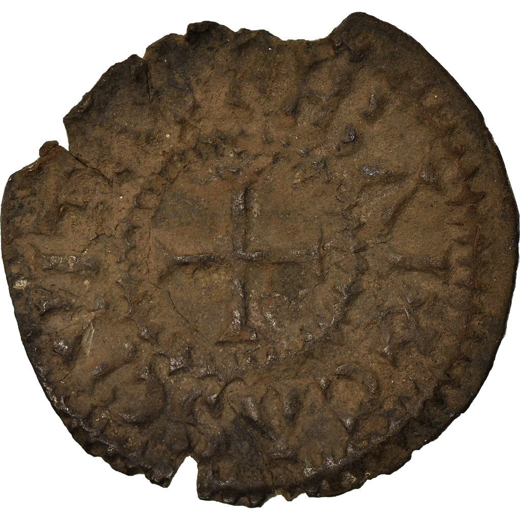 Moneda, Francia, Charles le Chauve, Denarius, 864-875, Bayeux, BC+, Plata