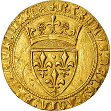 Munten, Frankrijk, Charles VI, Ecu d'or, Toulouse, PR, Goud, Duplessy:369