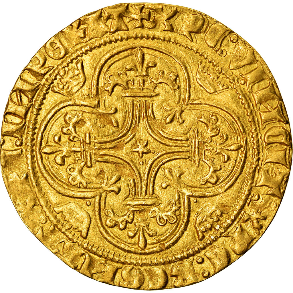 Moneta, Francia, Charles VI, Ecu d'or, Toulouse, SPL-, Oro, Duplessy:369