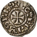 Coin, France, Lotharius, Denarius, 960-980, Bourges, AU(50-53), Silver, Prou:755