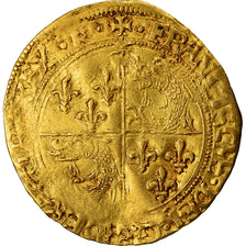 Moeda, França, François Ier, Ecu d'or du Dauphiné, Ecu d'or, 1519, Romans