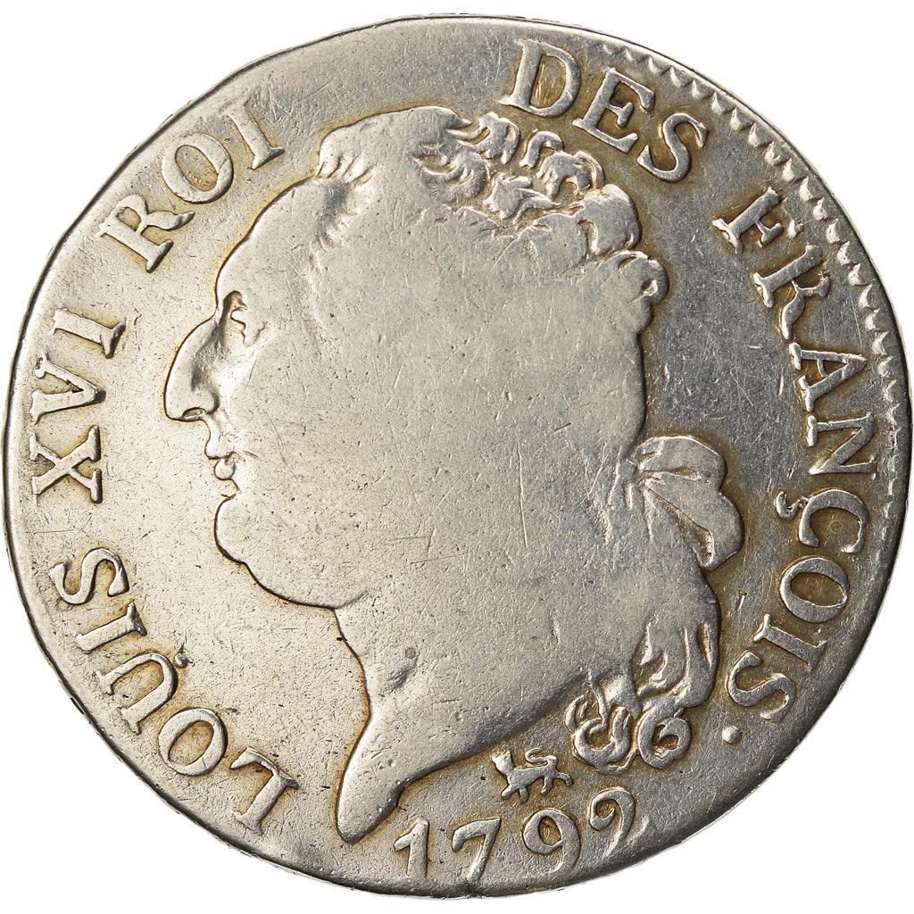 Munten, Frankrijk, Louis XVI, ½ écu de 3 livres françois, 1/2 ECU, 3 Livres