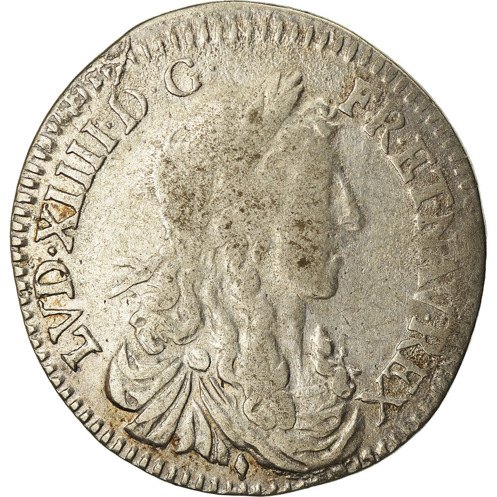 Moneta, Francja, Louis XIV, 1/12 Écu au buste juvénile, 1/12 ECU, 10 Sols