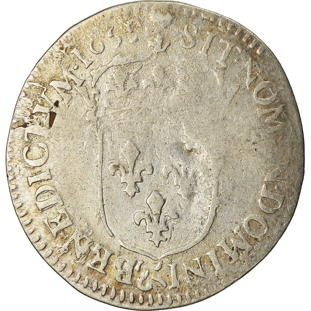 Moneta, Francja, Louis XIV, 1/12 Écu au buste juvénile, 1/12 ECU, 10 Sols