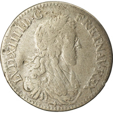 Coin, France, Louis XIV, 1/12 Écu au buste juvénile, 1664, Aix