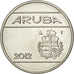 ARUBA, 25 Cents, 2012, Utrecht, KM #3, MS(63), Nickel Bonded Steel, 20, 3.45