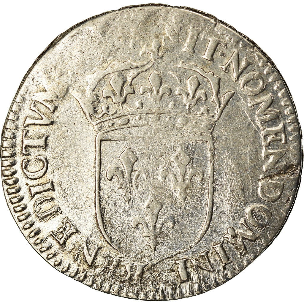Munten, Frankrijk, Louis XIV, 1/12 Écu à la mèche longue, 1/12 ECU, 10 Sols