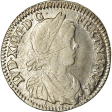 Munten, Frankrijk, Louis XIV, 1/12 Écu à la mèche longue, 1/12 ECU, 10 Sols