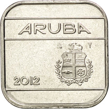 ARUBA, 50 Cents, 2012, Utrecht, KM #4, MS(63), Nickel Bonded Steel, 20, 5.12