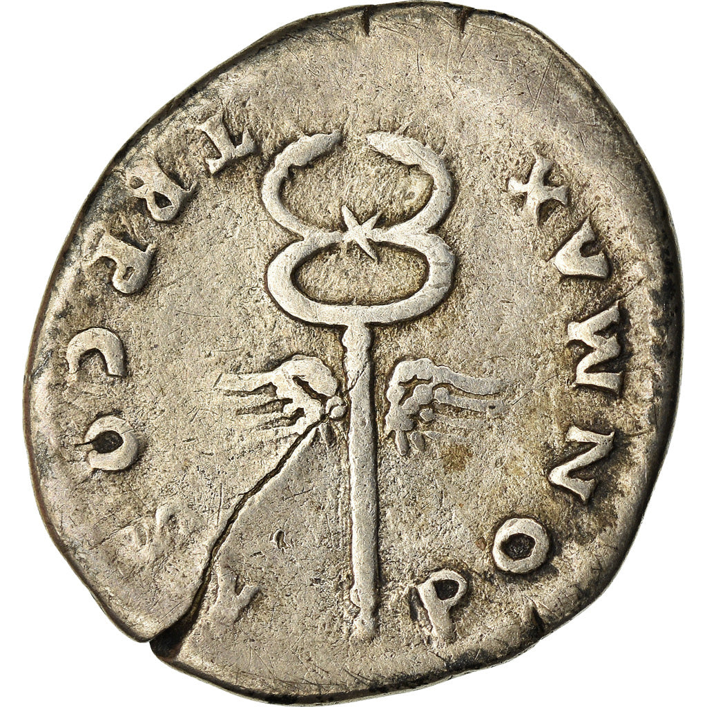 Coin, Vespasian, Denarius, AD 74, Rome, VF(30-35), Silver, RIC:703