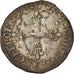 Coin, France, Henri III, 1/4 Ecu, 1582, Nantes, VF(20-25), Silver, Sombart:4662