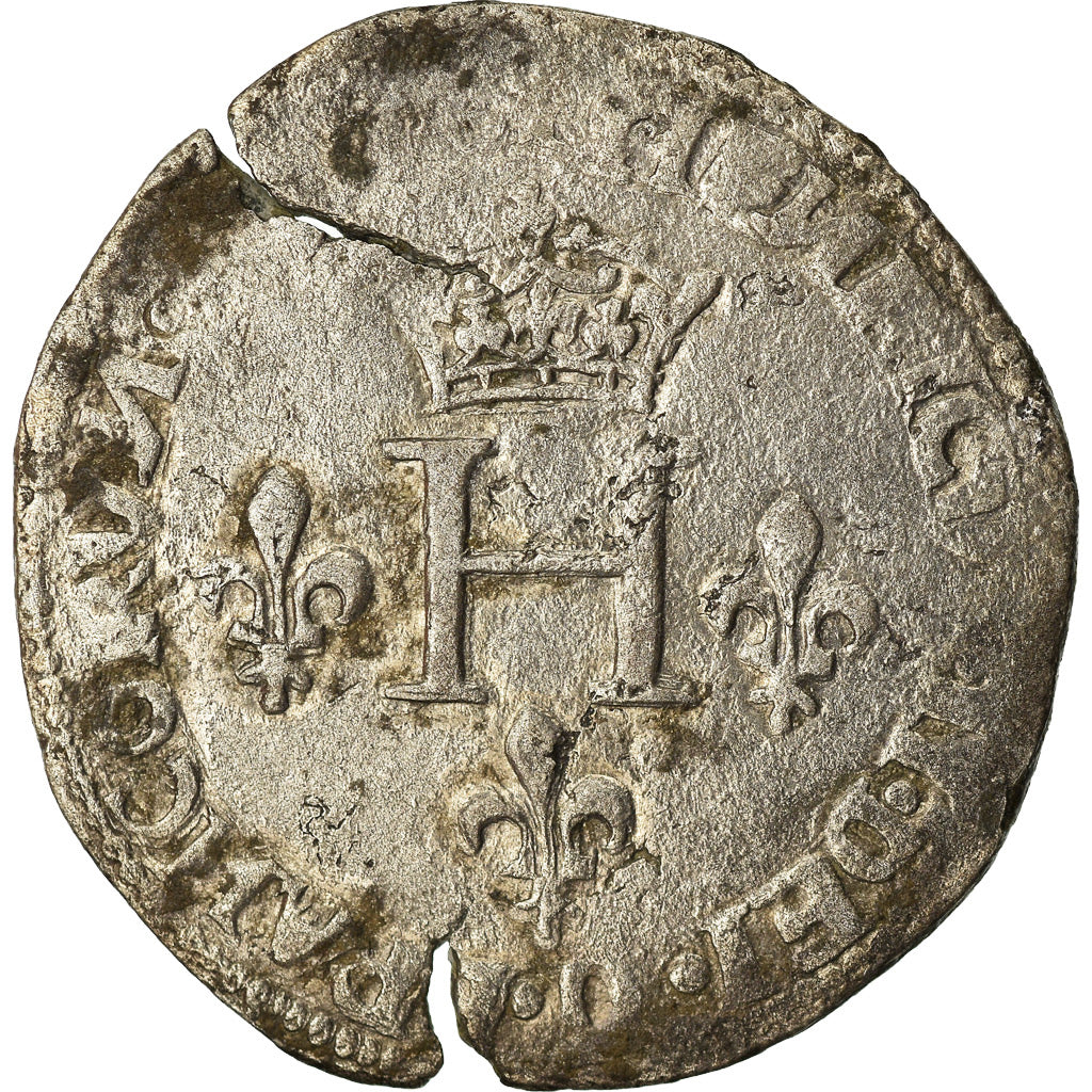 Moneta, Francja, Henri II, Gros de Nesle, 1550, Paris, VF(30-35), Bilon
