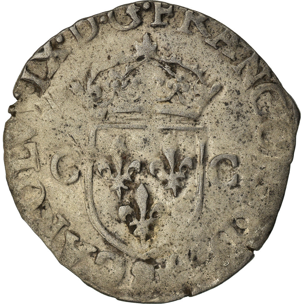 Munten, Frankrijk, Charles IX, Douzain, 1574, Troyes, FR+, Billon, Sombart:4390