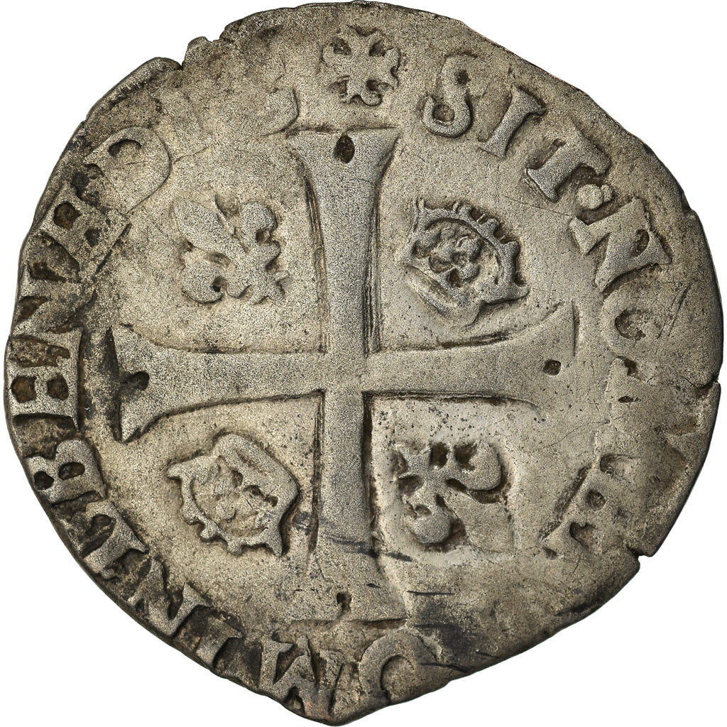 Munten, Frankrijk, Charles IX, Douzain, 1574, Troyes, FR+, Billon, Sombart:4390