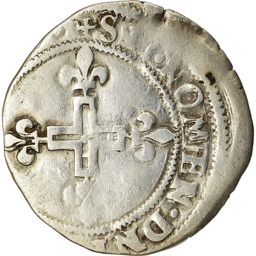 Coin, France, Charles IX, Double Sol Parisis, Aix-en-Provence, VF(20-25), Billon