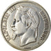 Moneda, Francia, Napoleon III, Napoléon III, 5 Francs, 1870, Paris, BC+, Plata