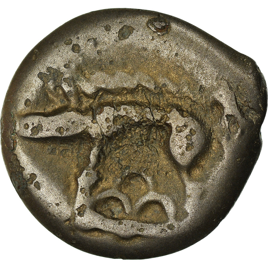 Coin, Leuci, Potin, 100-50 BC, VF(30-35), Potin, Delestrée:228