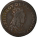 Moeda, França, Louis XIV, Liard de France au buste juvénile, deuxième type
