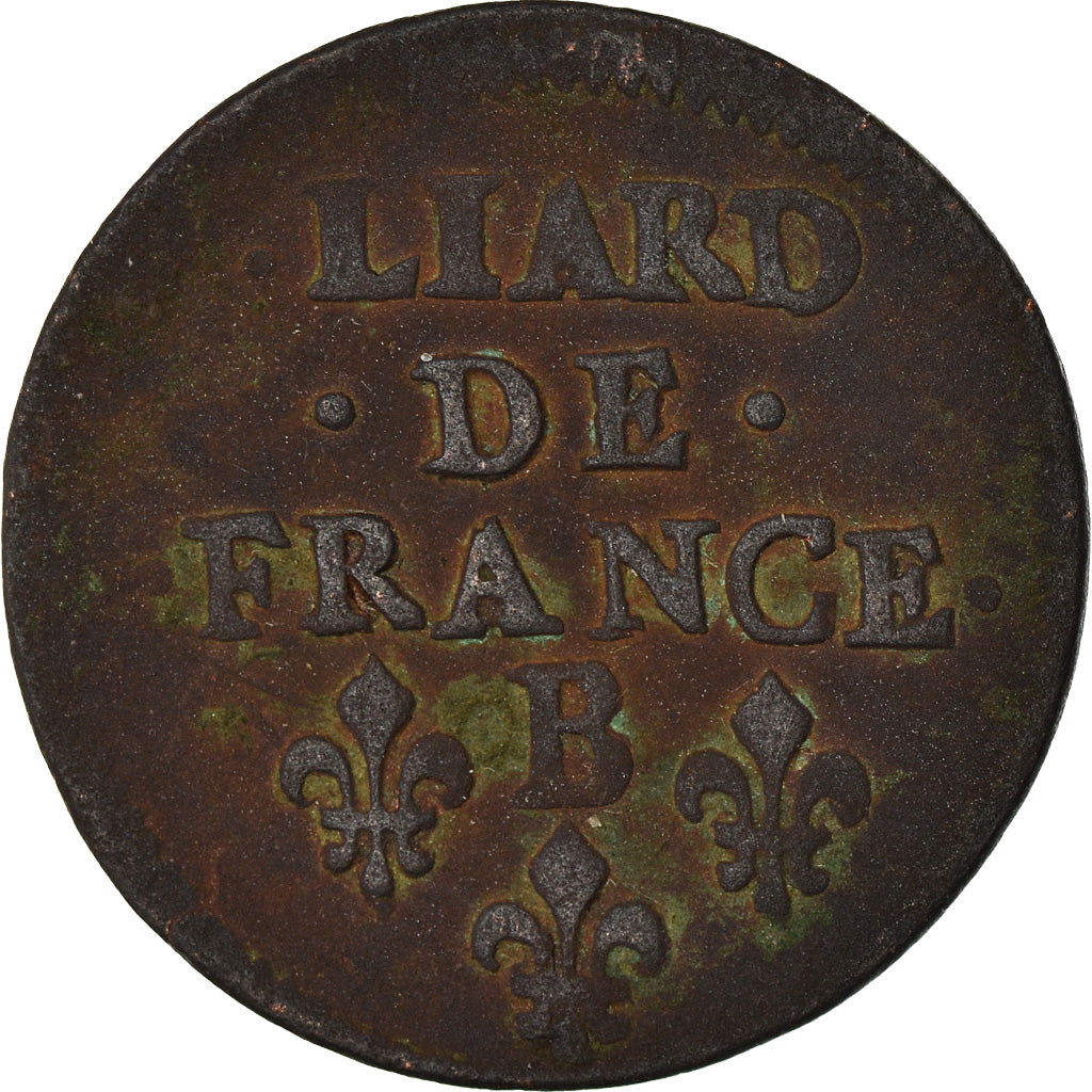 Munten, Frankrijk, Louis XIV, Liard de France au buste juvénile, deuxième