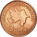 AZERBAIJAN, 3 Qapik, 2006, KM #40, MS(63), Copper Plated Steel, 18, 3.37